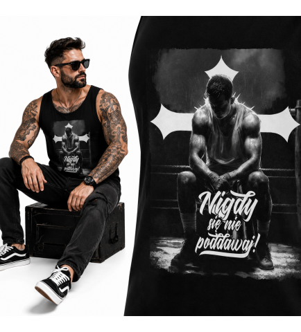 tank-top Chrześcijański  Nigdy się nie poddawaj
